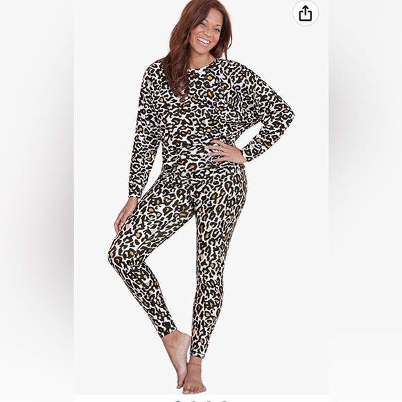 Swimsuits For All Animal Print Caroline set: Sweater with Leggings Size 14-16 - Picture 1 of 7
